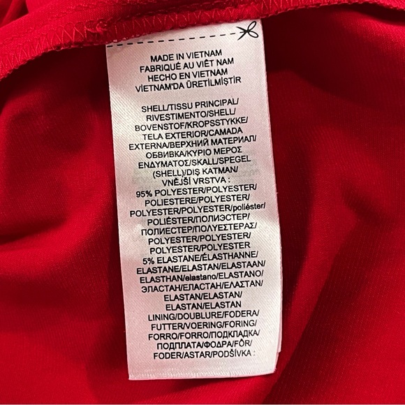 NWT Ralph Lauren Cream and Berry Floral Jersey Faux Wrap Dress Women’s Sz 16 - Picture 10 of 11